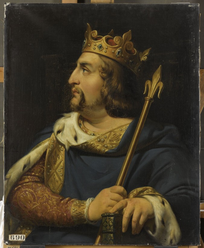 Portrait de Louis VI, roi de France (1078-1137), par Merry-Joseph Blondel (1837)